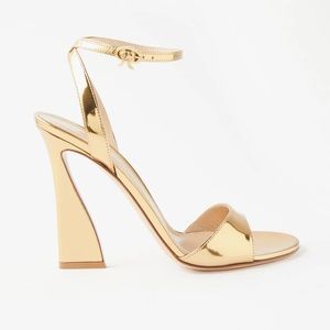CURRENT SEASON Gianvito Rossi Aura Heels Sandals Gold 38